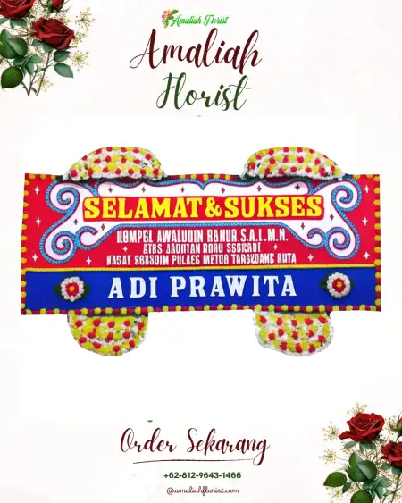 Papan Bunga Ucapan Selamat Dimba